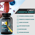 MuscleBlaze MB-VITE Daily Multivitamin, for Enhanced Energy, Stamina & Gut Health