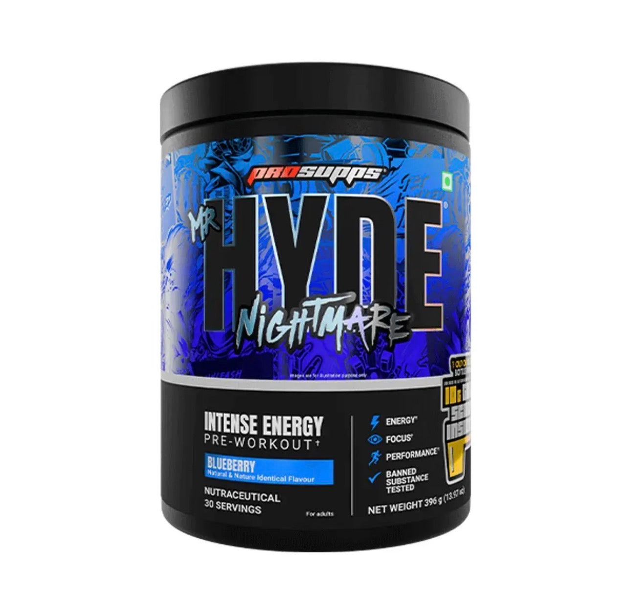Prosupps Hyde Nightmare Pre Workout | Extreme Energy & Intense Focus Formula Main image