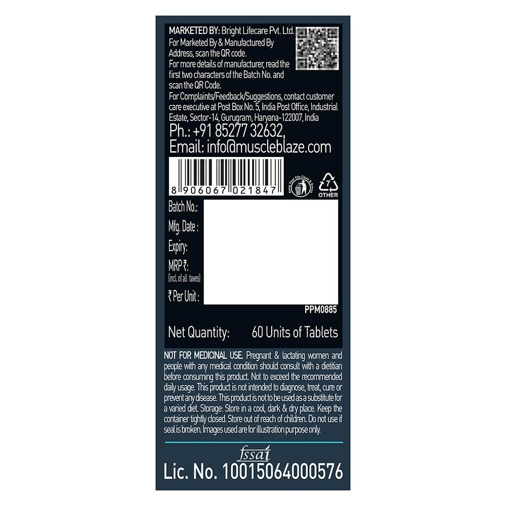 MuscleBlaze MB-VITE Daily Multivitamin, for Enhanced Energy, Stamina & Gut Health Secondary image
