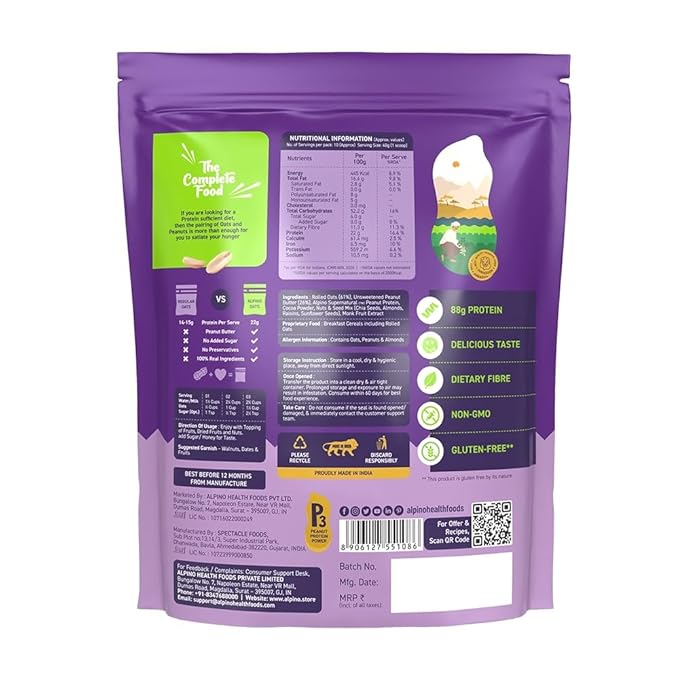 ALPINO 22% High Protein Super Oats Chocolate 400g