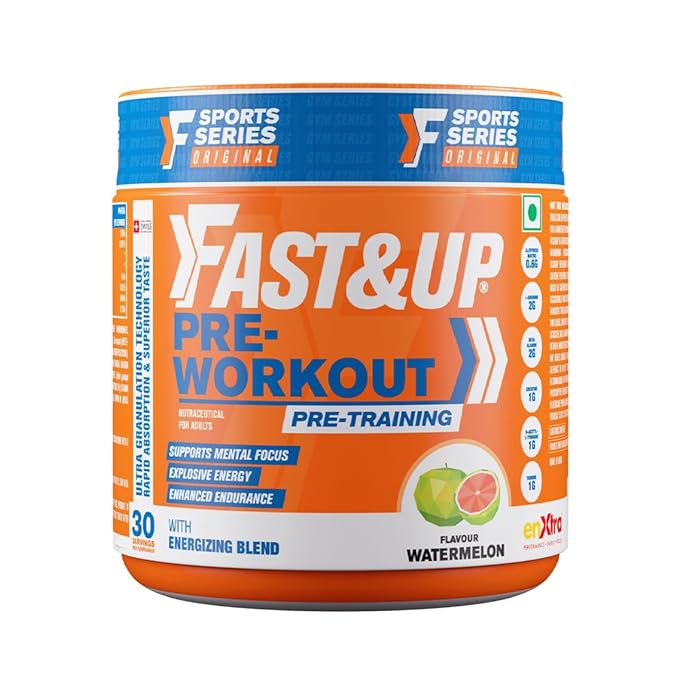 Fast&Up Pre-Workout Supplement Powder 30 Servings