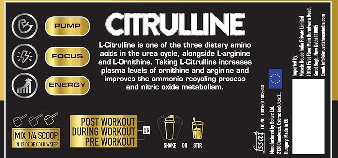 One Science Nutrition (OSN) Pure Citrulline for Intense workout with L-Citrulline | Boost Metabolism - 300 grams Secondary image