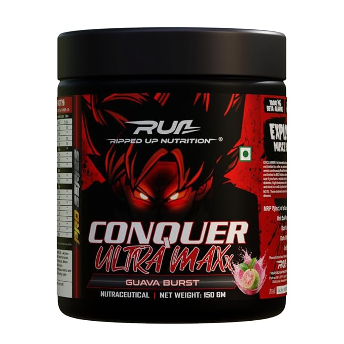 Ripped Up Nutrition Conquer Ultra Maxx- Pre workout 300gm 30Servings
