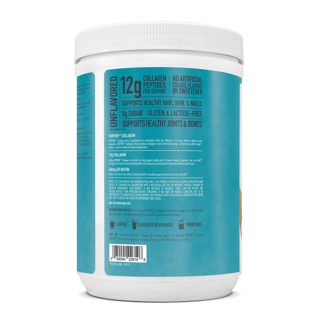 Isopure Collagen Peptides (12g/serve)- 250g (Unflavored)