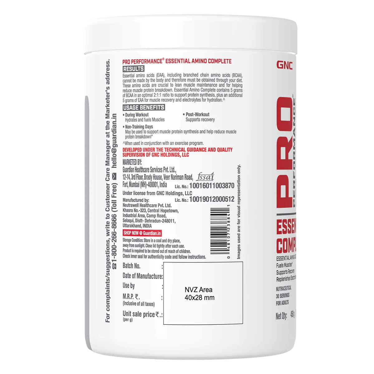 GNC Pro Performance Essential Amino Complete30 Servings