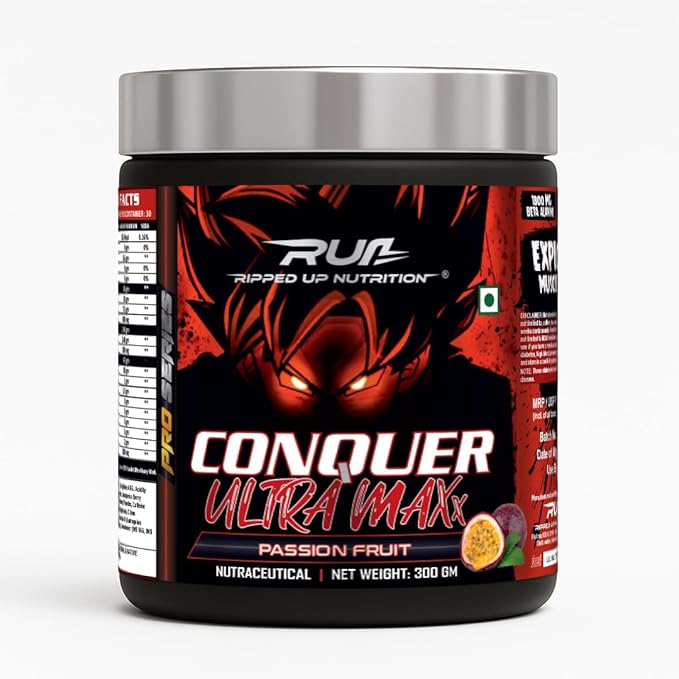 Ripped Up Nutrition Conquer Ultra Maxx- Pre workout 300gm 30Servings