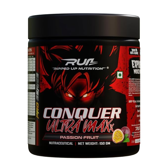 Ripped Up Nutrition Conquer Ultra Maxx- Pre workout 300gm 30Servings