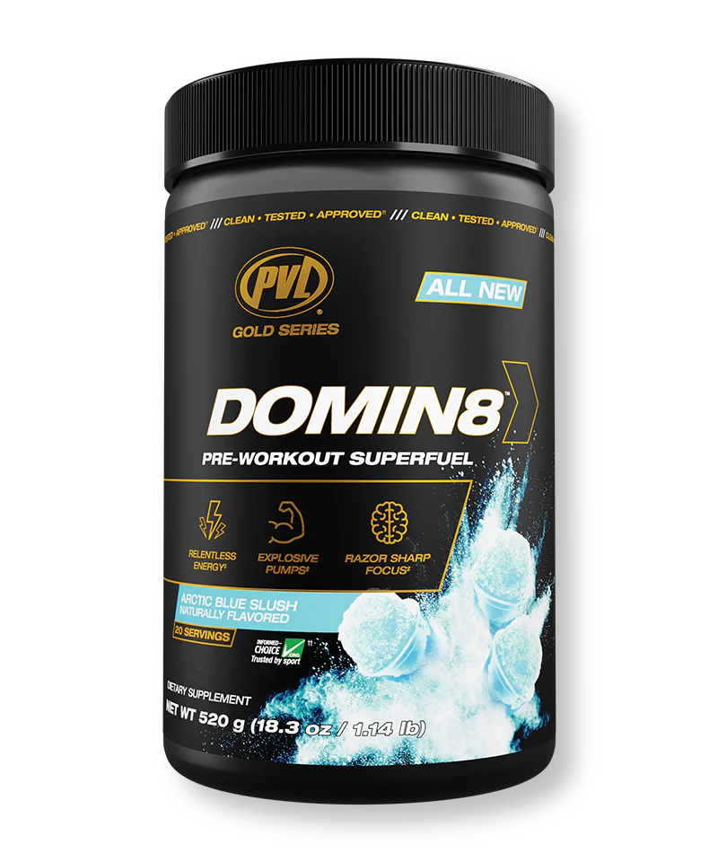 PVL GOLD SERIS DOMIN8  PRE WORKOUT