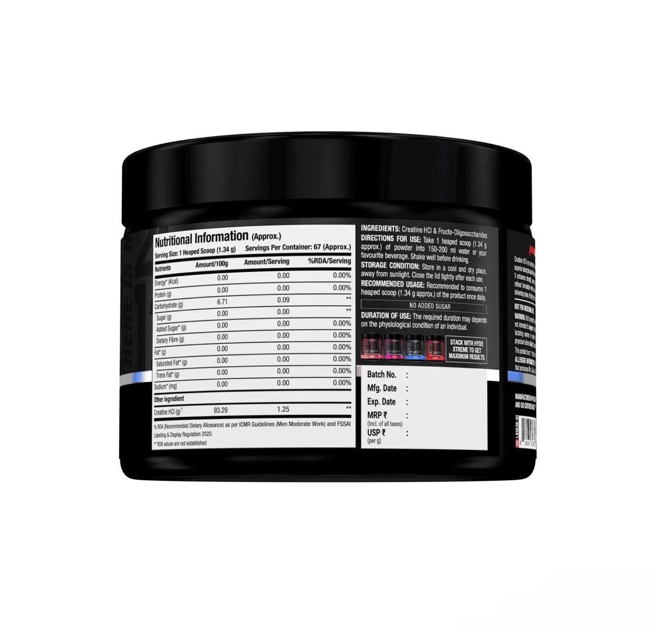 Prosupps Creatine HCL | Fast Absorption Creatine for Strength & Performance Secondary image