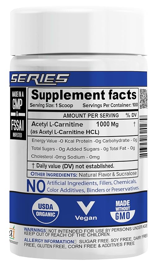 NutriJa Acetyl L-Carnitine (Alcar)100 grams