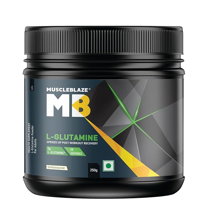 MuscleBlaze L-Glutamine Powder, Fruit Punch (41 Servings, 250g) Secondary image