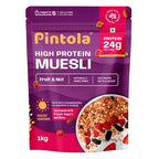 Pintola High Protein Muesli Dark Chocolate & Cranberry 1kg, 24g Protein