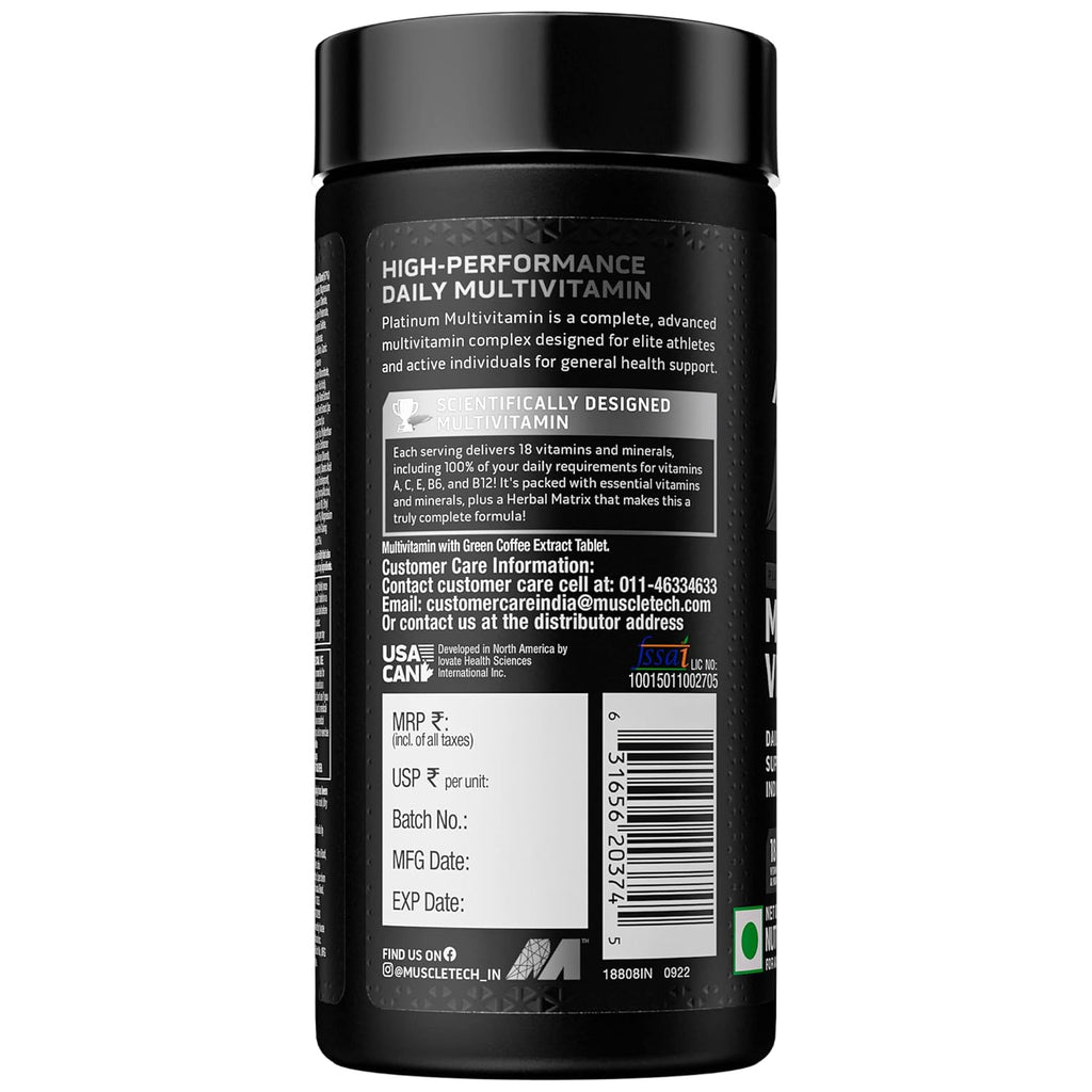 MUSCLETECH MULTIVITAMIN