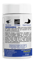 NutriJa Acetyl L-Carnitine (Alcar)100 grams