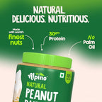 ALPINO 30g High Protein Natural Peanut Butter 1kg