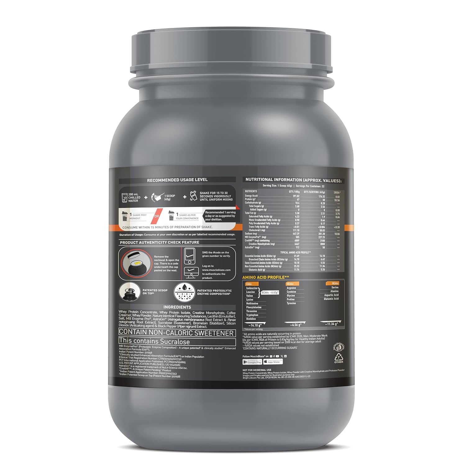 MuscleBlaze Biozyme Whey PR