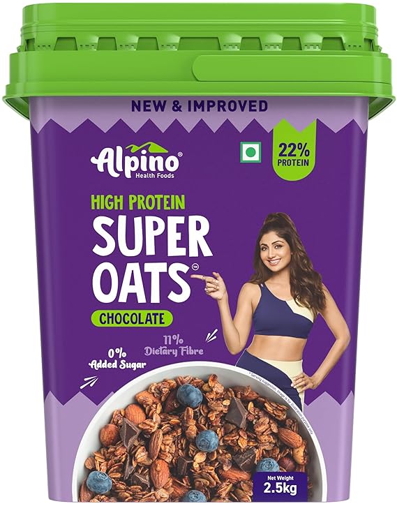 ALPINO 22% High Protein Super Oats Chocolate 400g
