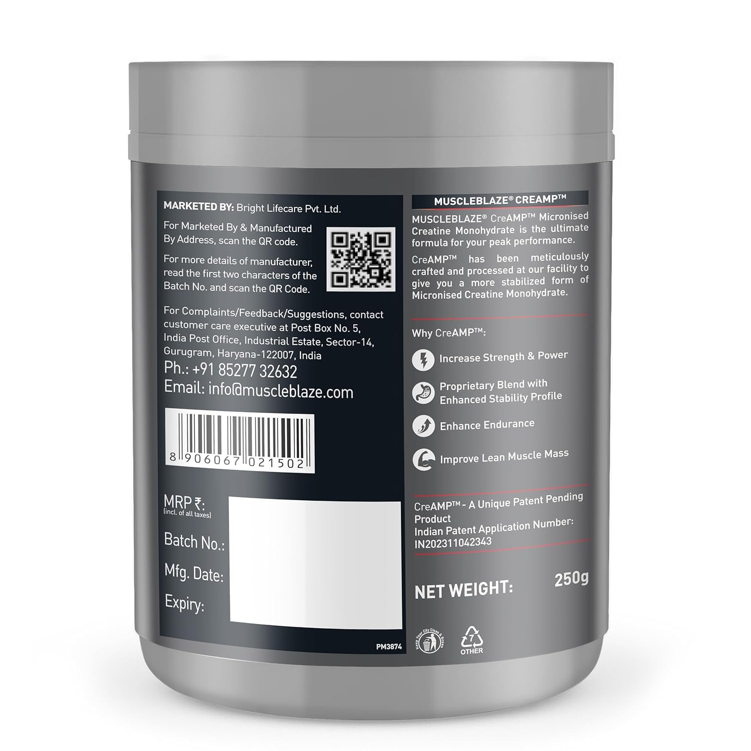 MB CREATINE MONOHYDRATE