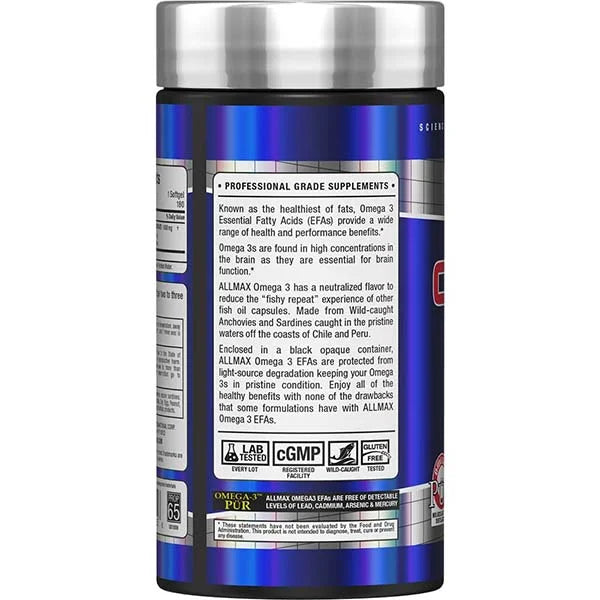 Allmax Omega-3 Fatty Acids Supplement