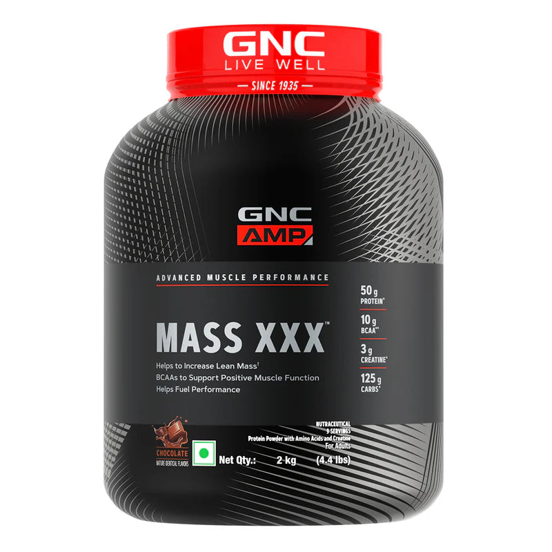GNC LIVE WELL SINCE-1935 AMPLIFIED MASS XXX