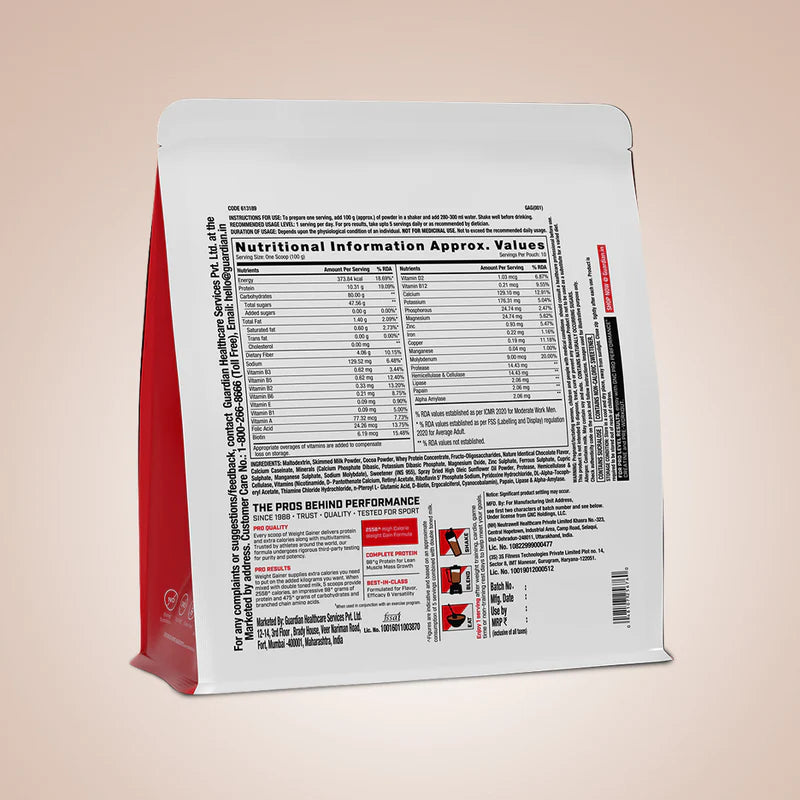 GNC-LIVE WELL SINCE-1935 WEIGHT GAINER