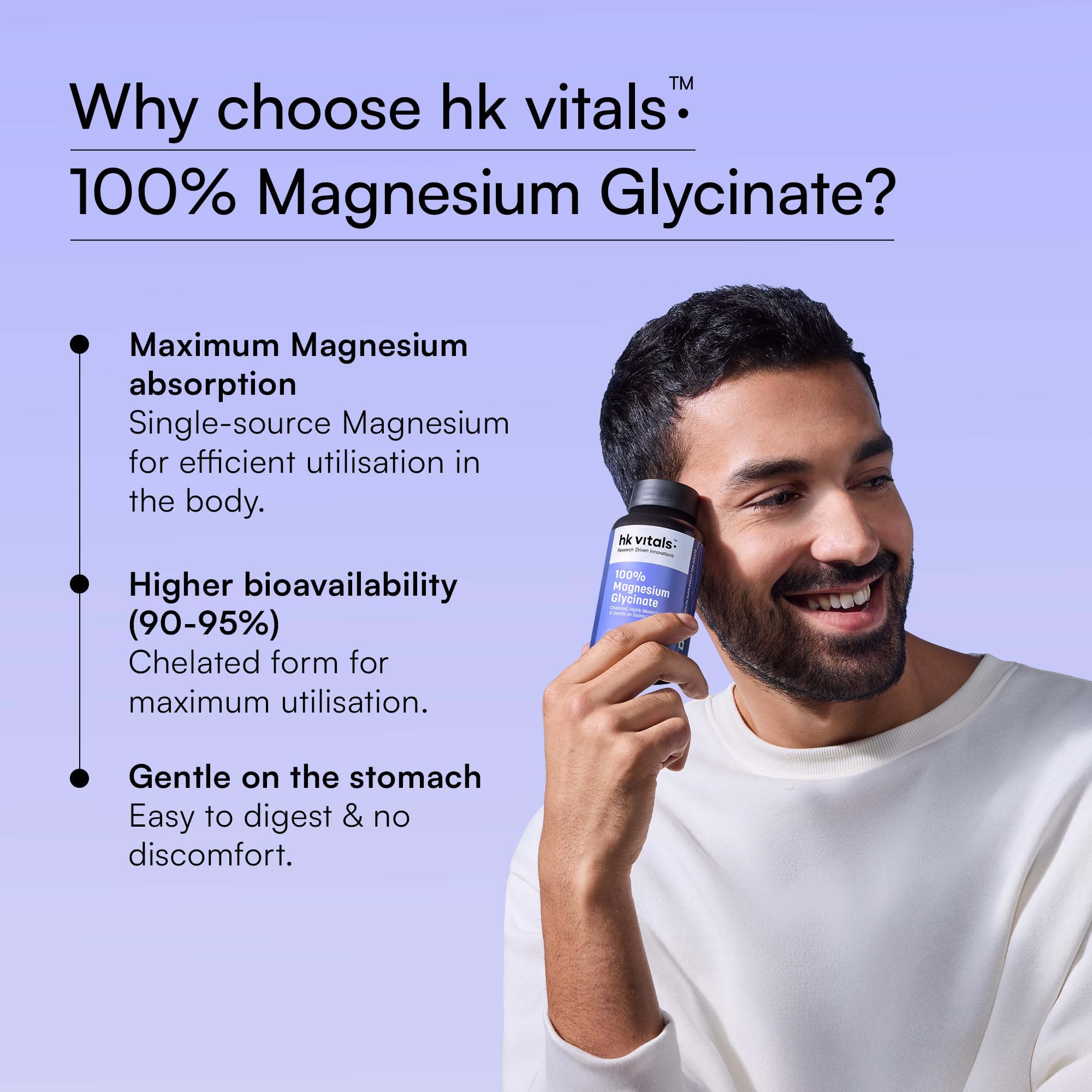 HK VITALS 100% Magnesium Glycinate