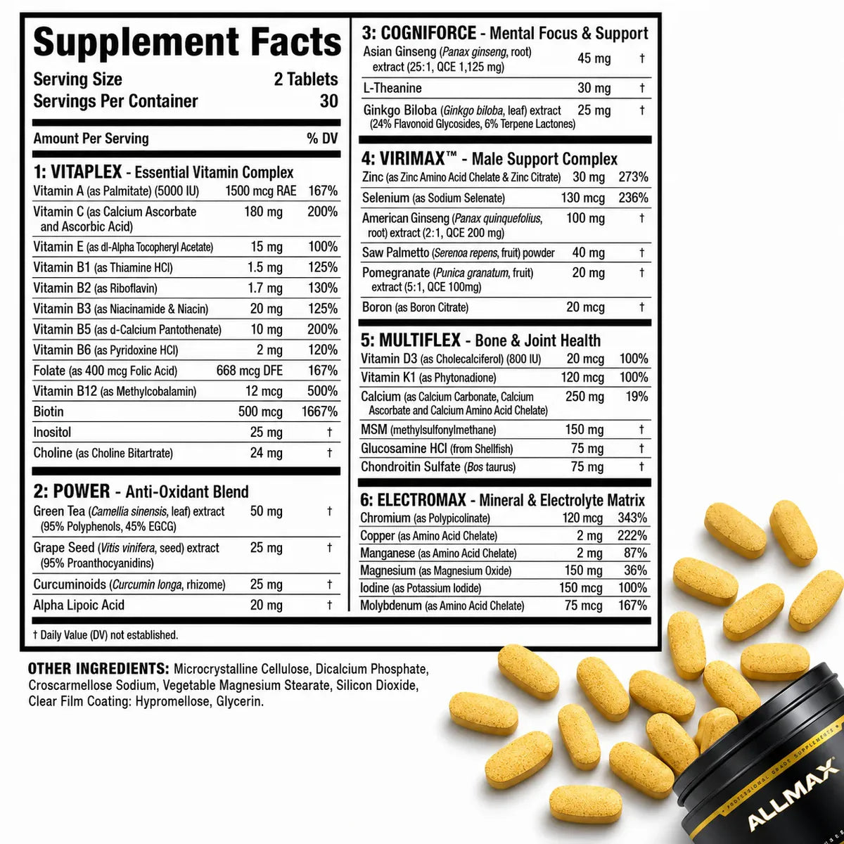 Allmax Vitaform Men: Men's Multivitamin Secondary image