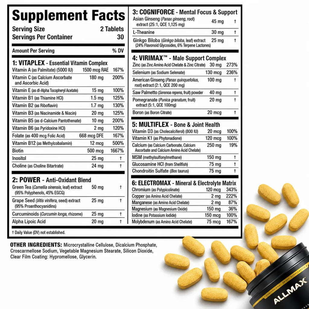 Allmax Vitaform Men: Men's Multivitamin