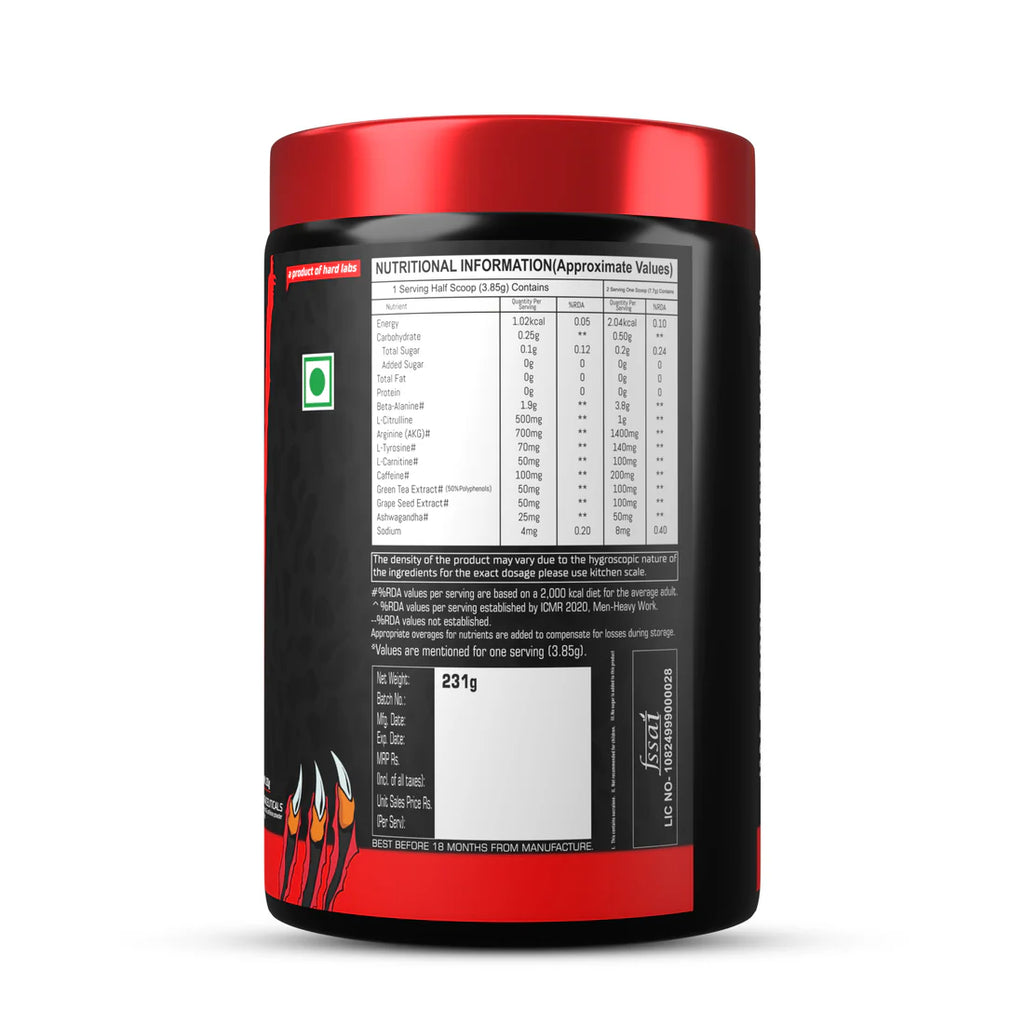 Hyena High Stim Pre Workout