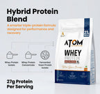 ASITIS ATOM Whey Protein XL 27GM with DigeZyme® & Fermented Yeast Protein