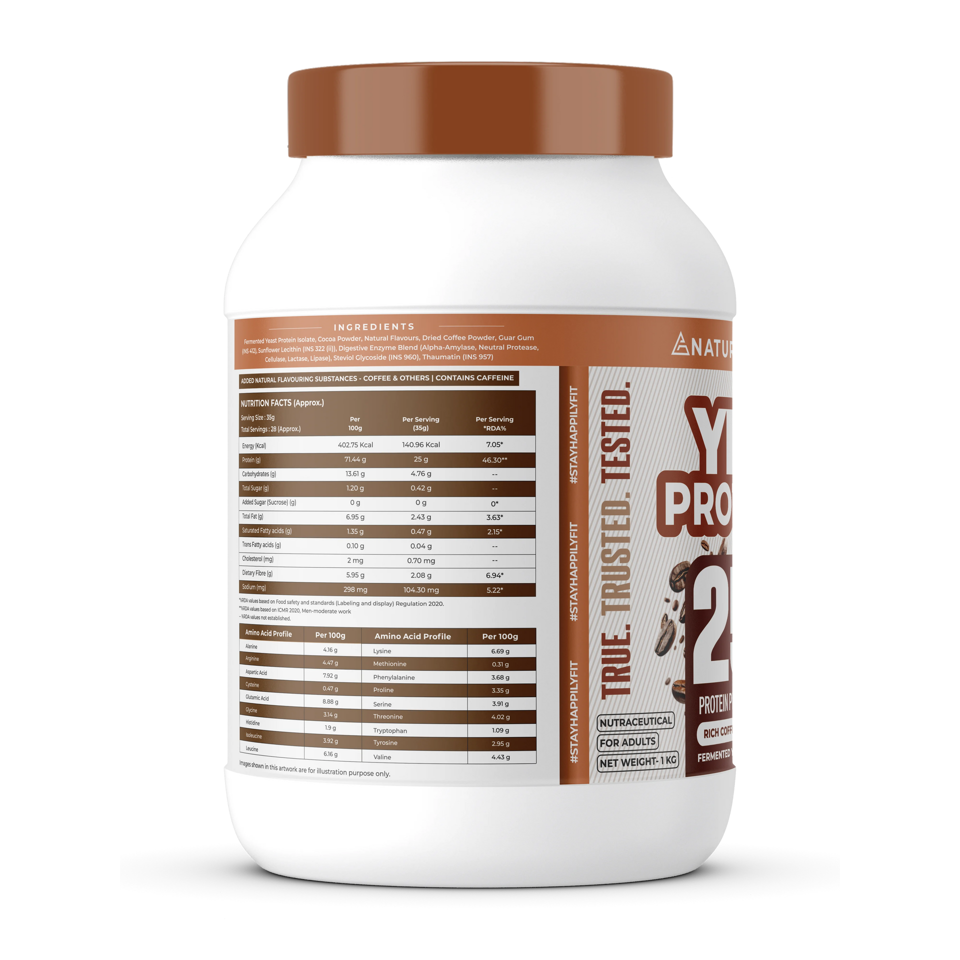 NATURALTEIN 100% Natural Yeast Protein