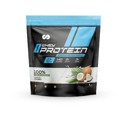 LIMITLESS PHARMA PURE WHEY PROTEIN 5LBS 65 serving