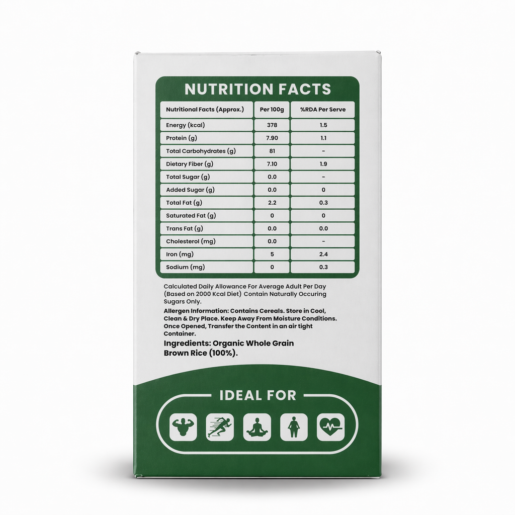 Pure farms Whole Grain Brown Rice Cakes Pack of 3 (120gm each)