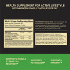 ON (Optimum Nutrition) Zinc Magnesium Aspartate (ZMA), 60 capsules