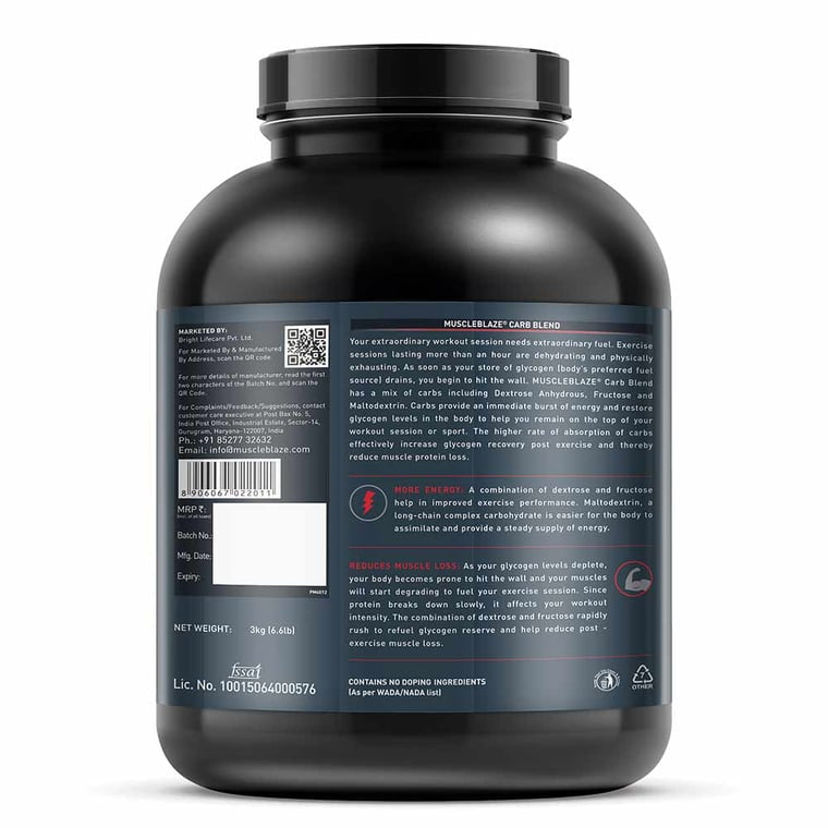 MuscleBlaze Carb Blend 3kg