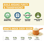 Natural Whey Protein Isolate –  (30g protein)