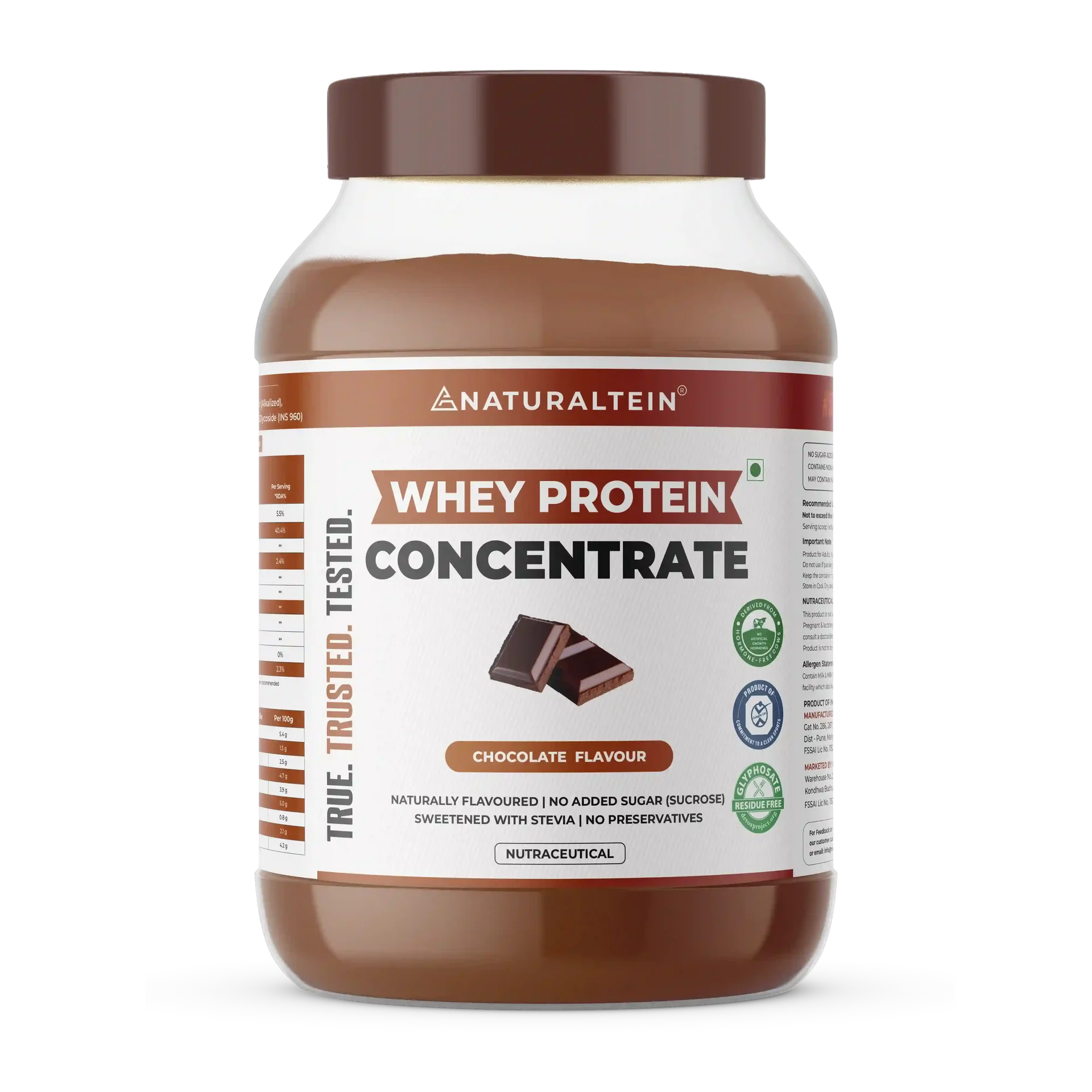 NATURALTEIN 100% Natural Whey Protein Concentrate 1kg