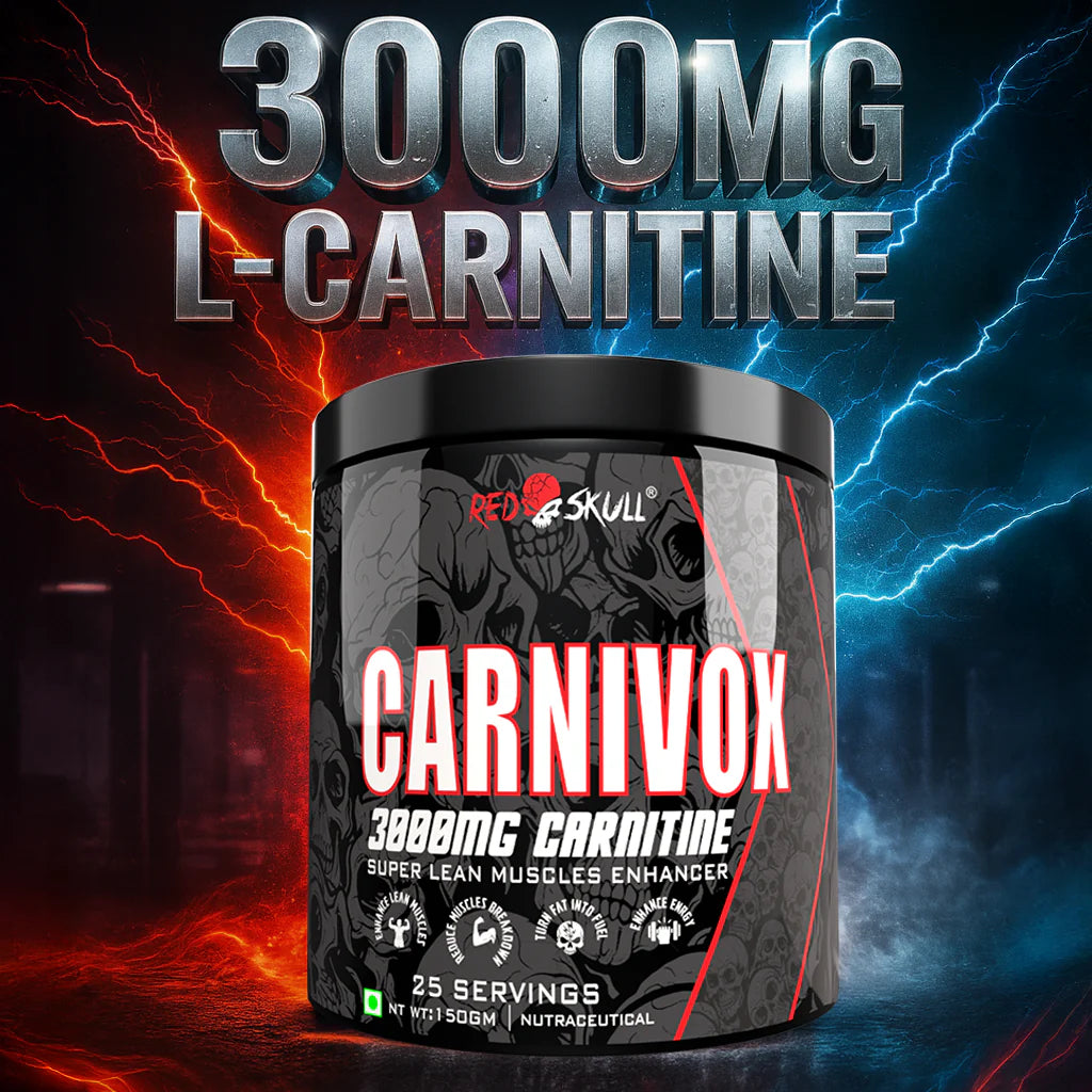 REDSKULL CARNIVOX
SUPER LEAN MUSCLES ENHANCER.