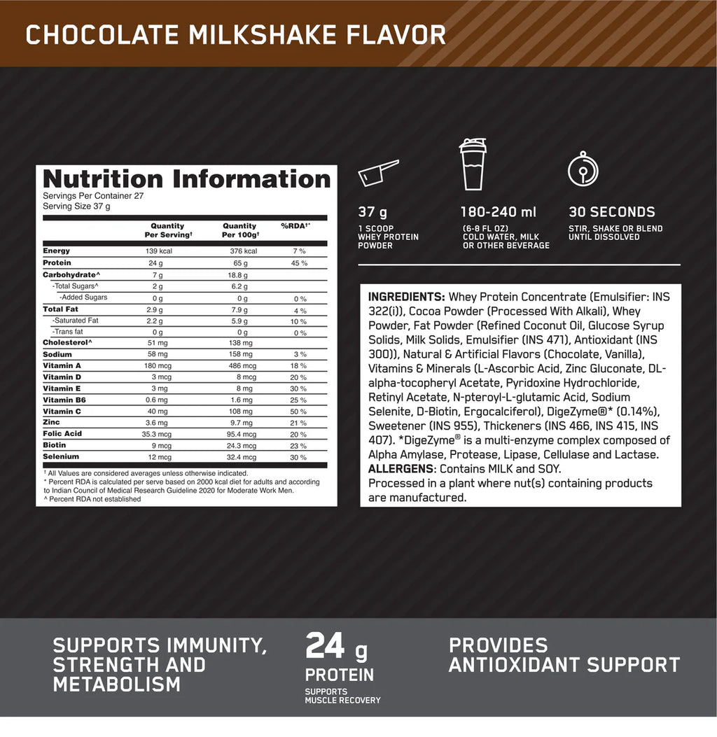 Optimum Nutrition Performance Whey (1KG)
