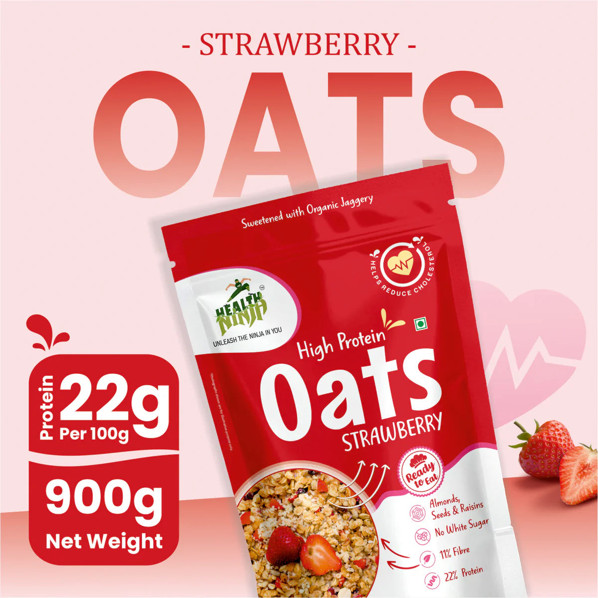 High Protein Health Ninja Oats | 900 gm