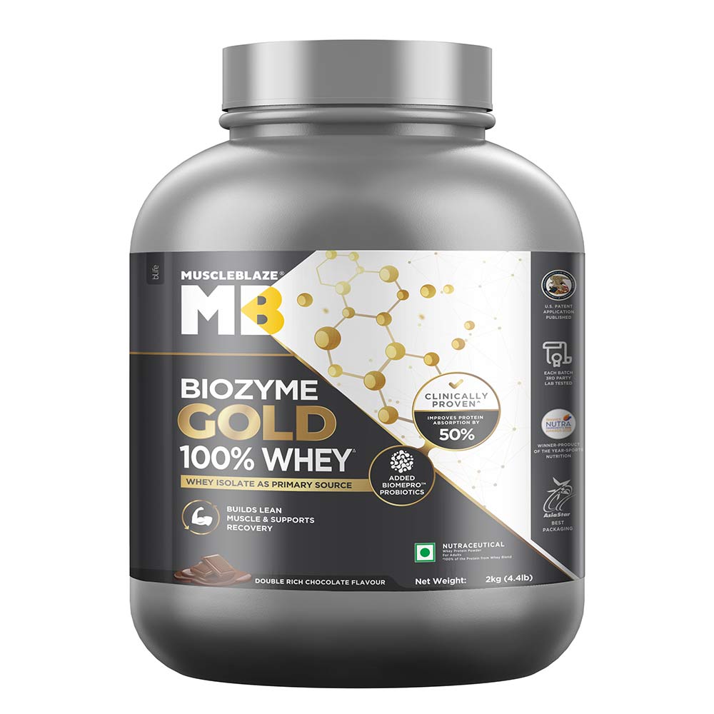 MuscleBlaze Biozyme Gold 100% Whey Main image