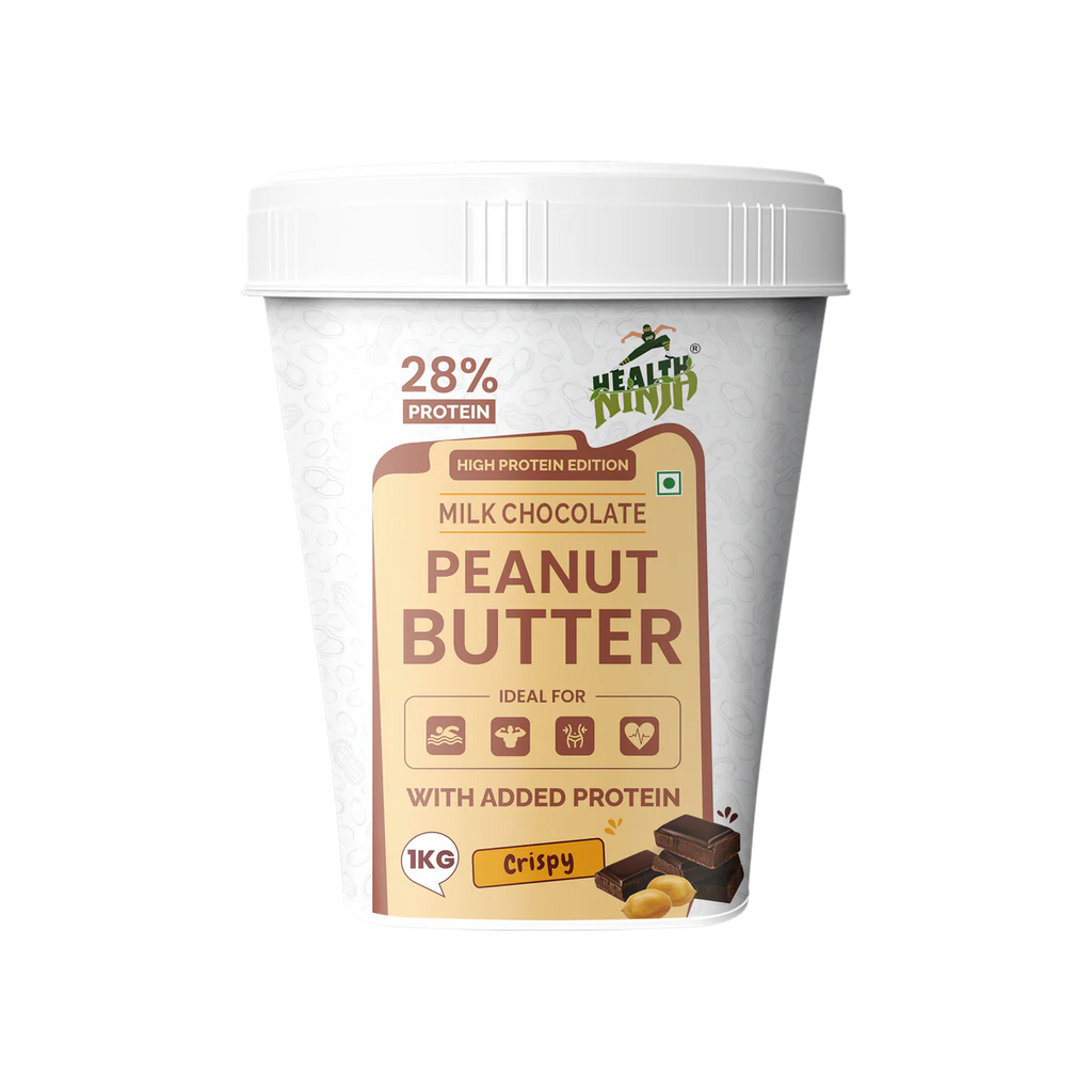 High Protein Health Ninja Milk Chocolate Peanut Butter | Crispy (28g Protein)