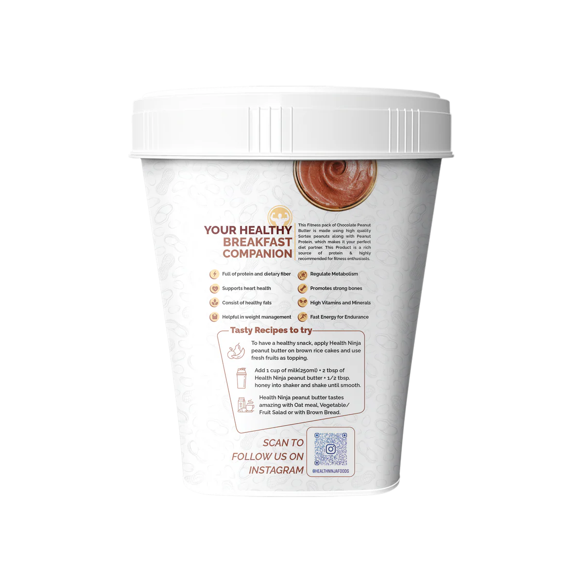 High Protein Health Ninja Milk Chocolate Peanut Butter | Crispy (28g Protein) Secondary image