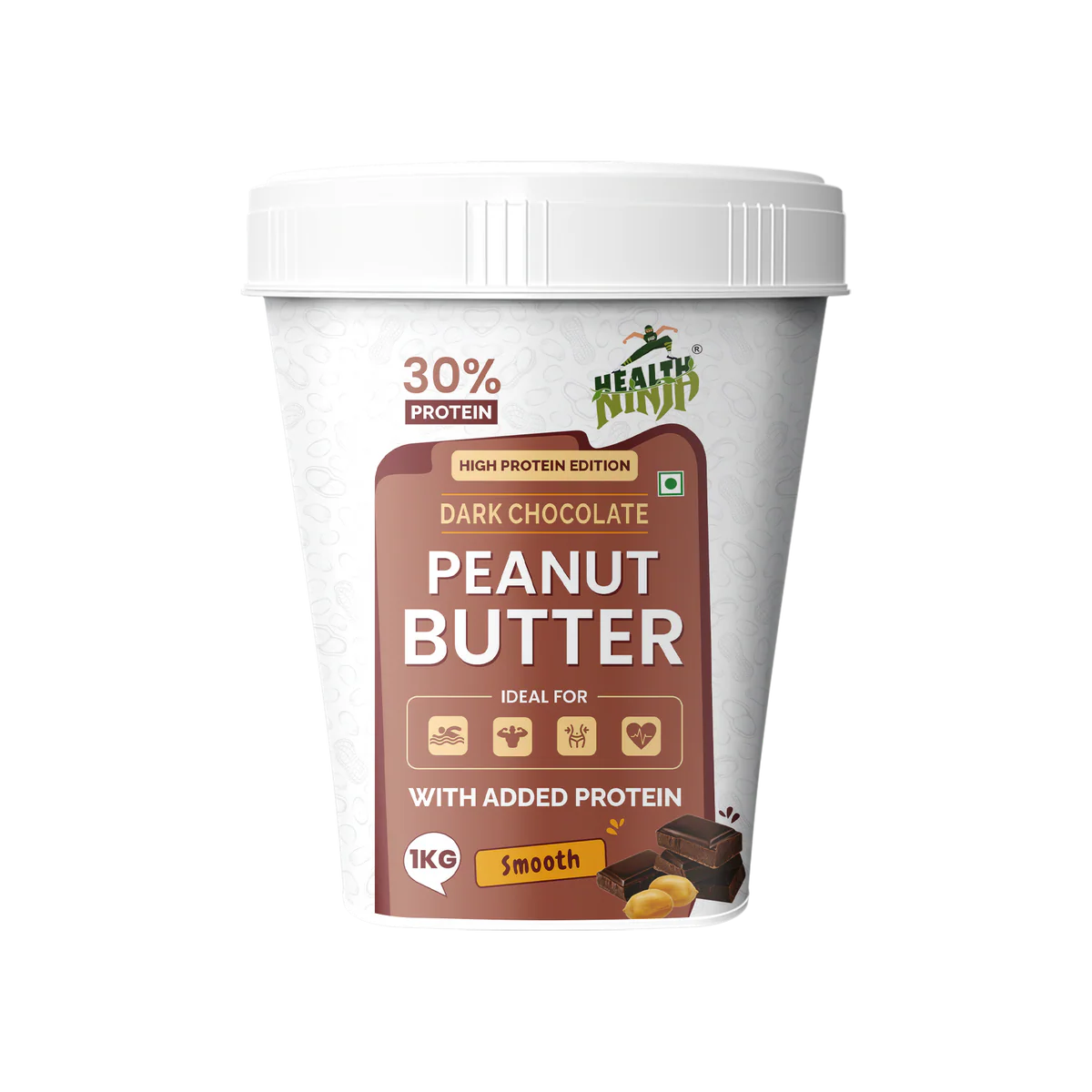 High Protein Health Ninja Dark Chocolate Peanut Butter | Smooth Main image