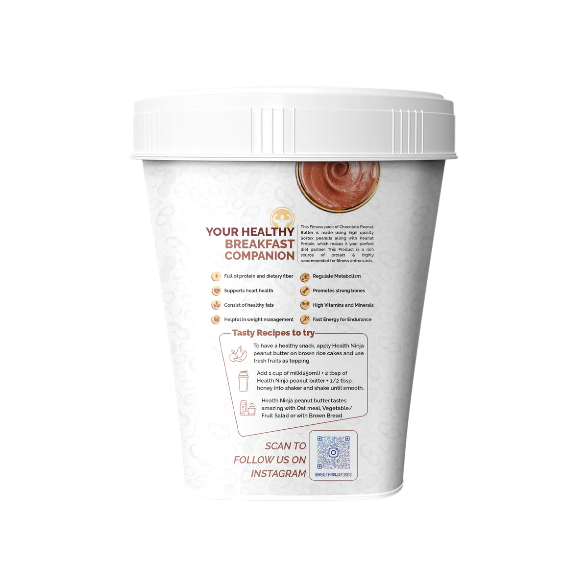 High Protein Health Ninja Dark Chocolate Peanut Butter | Smooth