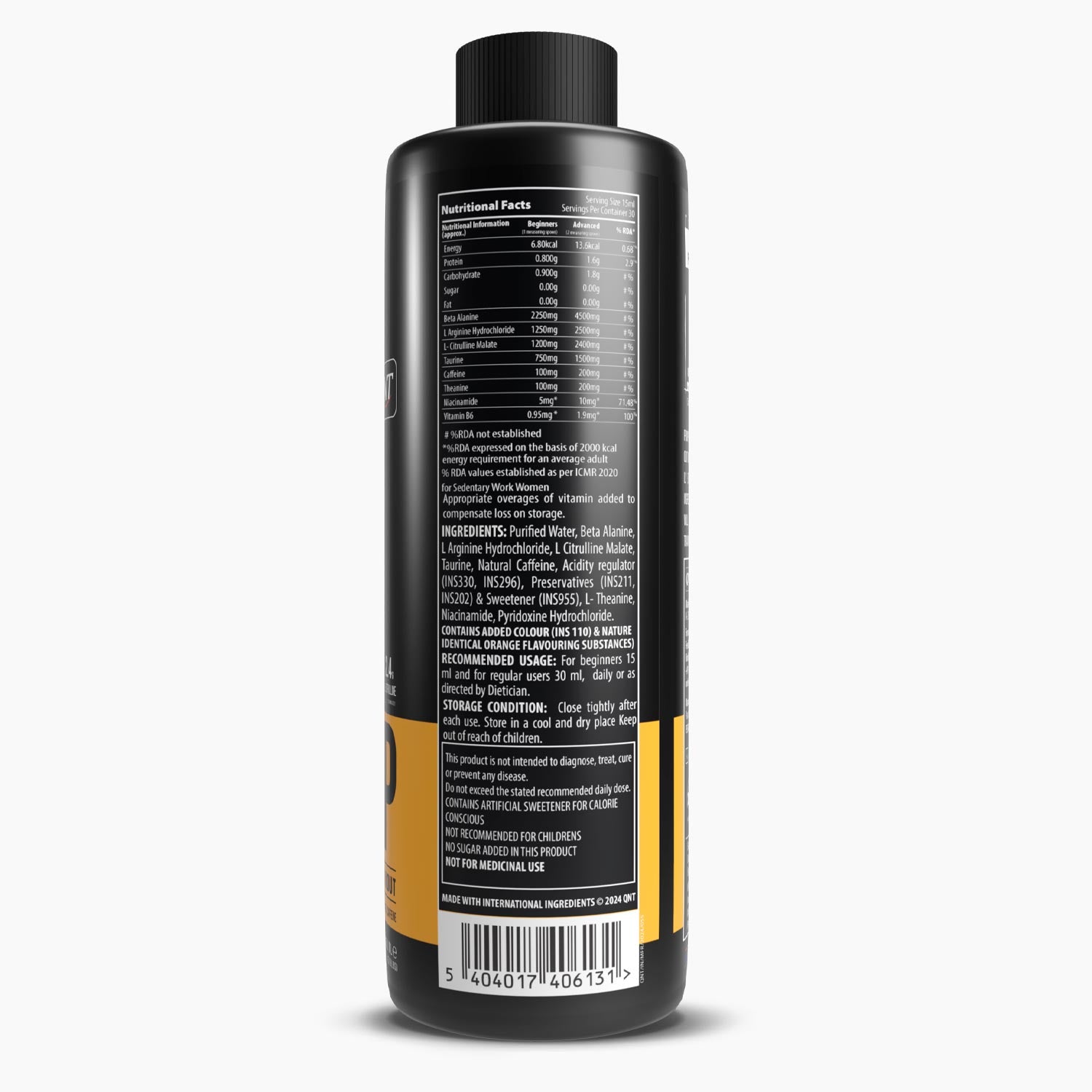 QNT PUMP LIQUID PRE WORKOUT | 450ML,