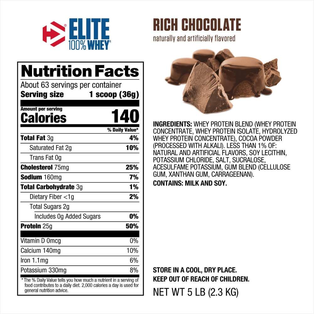 Dymatize Elite Whey Protein - 2.3 Kg (5 Lb) Secondary image