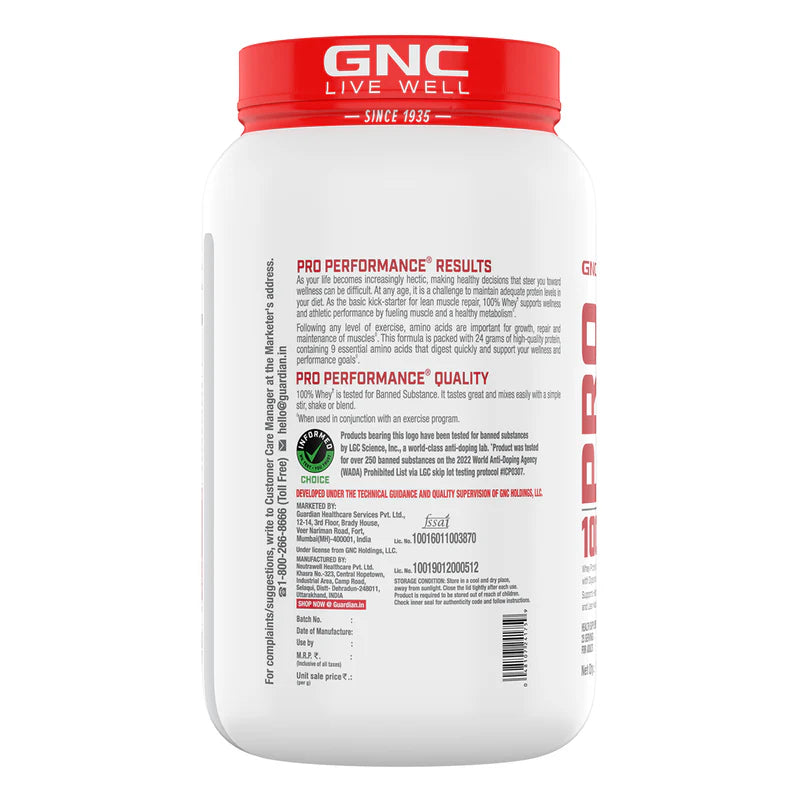 GNC LIVE WELL-SINCE1935 WHEY PROTIEN