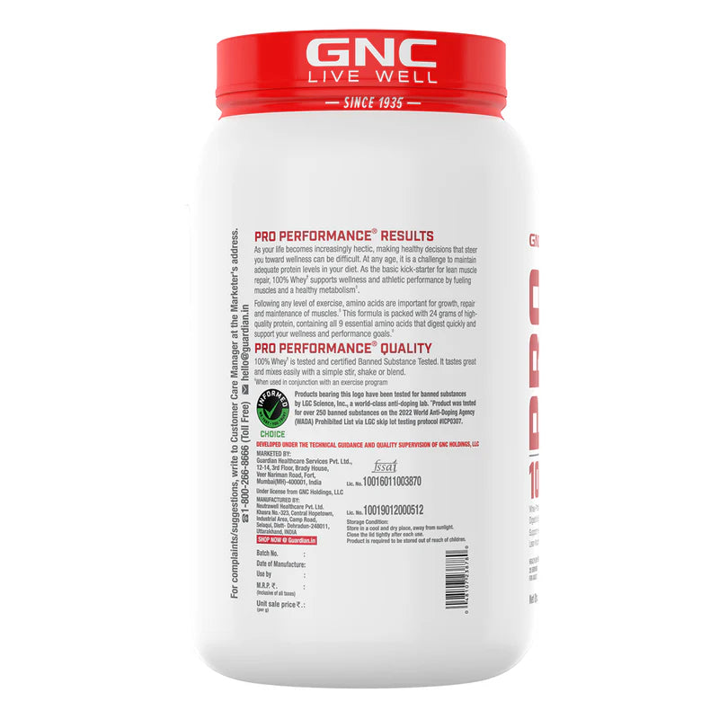 GNC LIVE WELL-SINCE1935 WHEY PROTIEN