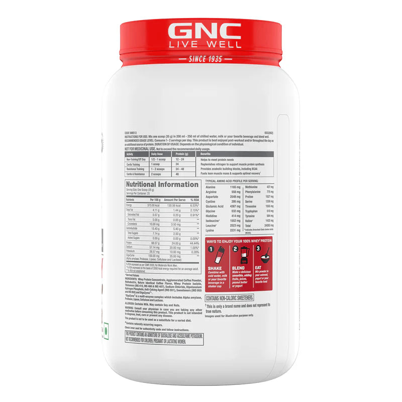 GNC LIVE WELL-SINCE1935 WHEY PROTIEN